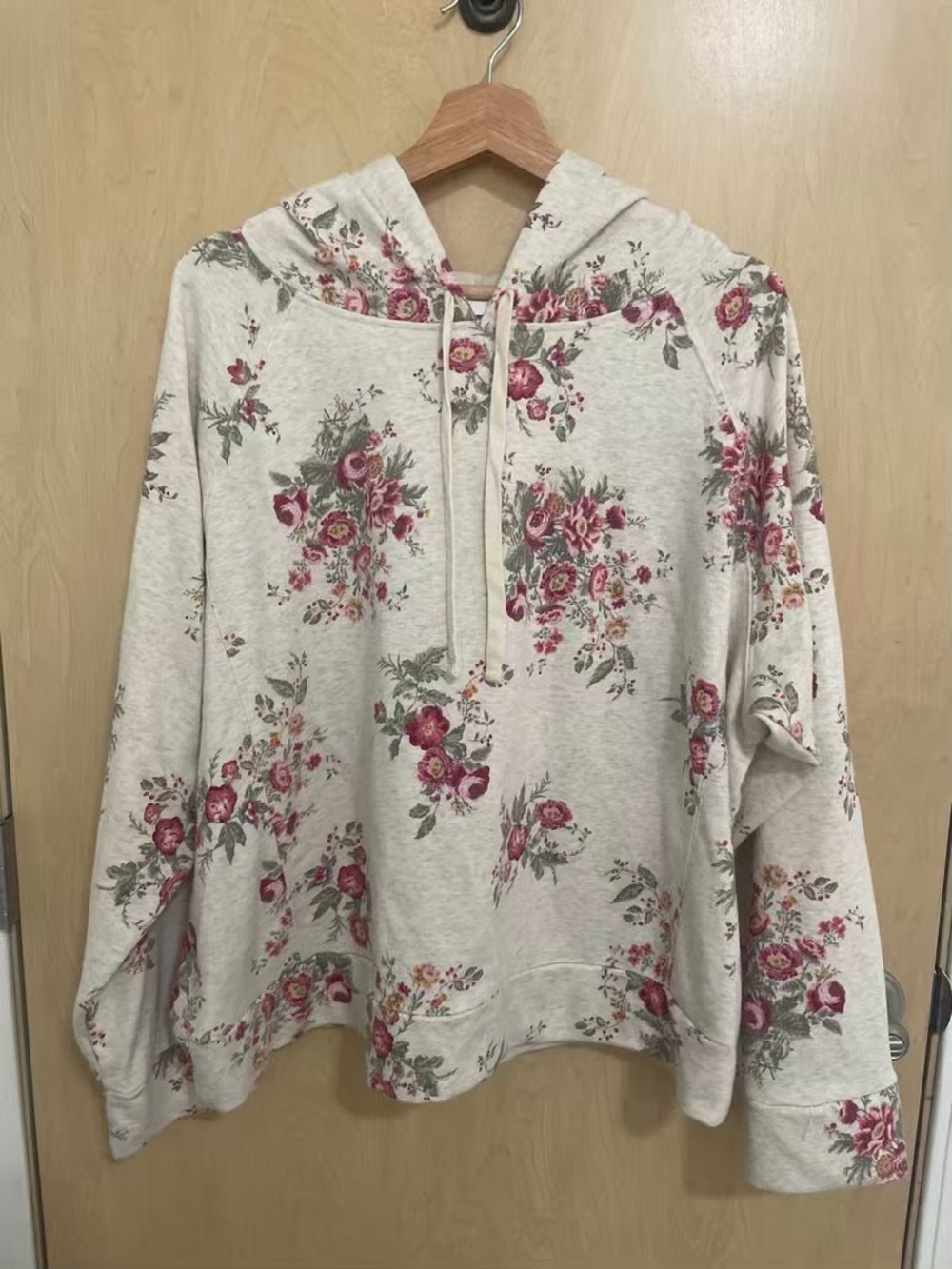🌸 LC Lauren Conrad Floral Lightweight Hoodie Sweatshirt XL 🌸 - Picture 3 of 10